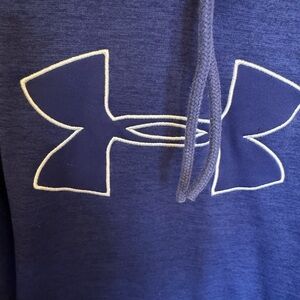 Under Armour Blue and White Sweater with Iconic Logo